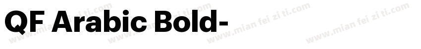 QF Arabic Bold字体转换